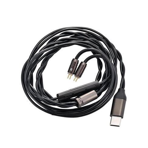 كابل ميكروفون Kinera Celest RUYI Pro بطول 1.2 متر USB-C Aux Mic، التحكم في مستوى الصوت، أجهزة IEMs متوافقة لألعاب الهاتف المحمول Audiophile Studio Musician Mobile Streaming Live (0.78 Type-C مع ميكروفون بوم قابل للفصل) in Kuwait