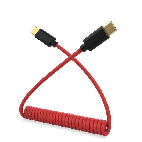 كابل ميكروفون USB C إلى C SC16 SC22 متوافق مع Rode Wireless GO 2/Pro/ME، VideoMic GO II، لـ Hollyland Lark M1/ M2/ MAX/ 150/ MAX Duo DAC سلك ملفوف لهاتف iPhone 15، McBook، الكمبيوتر الشخصي in Kuwait
