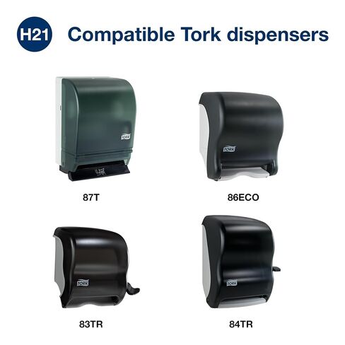 Tork Paper Hand Towel Roll White H21, Advanced, 100% Recycled Fiber, 6 rolls x 800 ft, RB800 in Kuwait