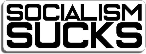 Socialism Sucks Sticker Custom Vinyl USA United States Democrat Republican Capitalism in Kuwait