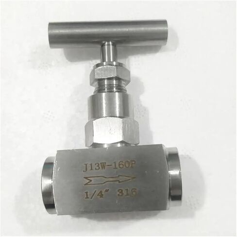 High Pressure 1/4" Female Shut Off Needle Valve Crane 2300 PSI 304 Stainless Flow Control in Kuwait