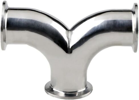 3/4" Stainless Steel 304 Tri Clamp OD 50.5mm Tee 3 Way Bend Y Type Shape Pipe Fitting in Saudi Arabia