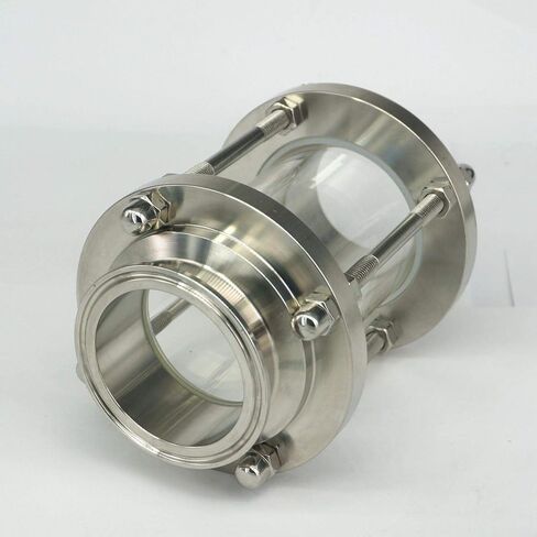 صالح 63 مللي متر الأنابيب OD 2.5 "ثلاثي المشبك SS304 تدفق البصر الزجاج Dipoter in Kuwait