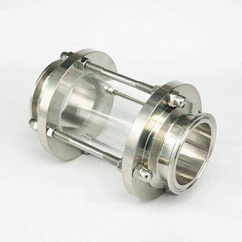 صالح 63 مللي متر الأنابيب OD 2.5 "ثلاثي المشبك SS304 تدفق البصر الزجاج Dipoter in Kuwait
