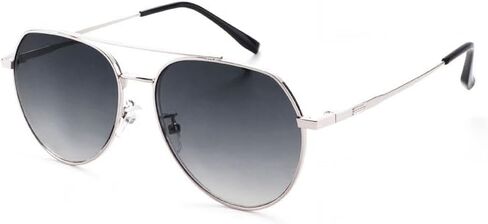 Tinted Gray Nearsighted Distance Sunglasses Blue Light Blocking Shortsighted Myopia Glasses Men Wome Metal Frame in Kuwait
