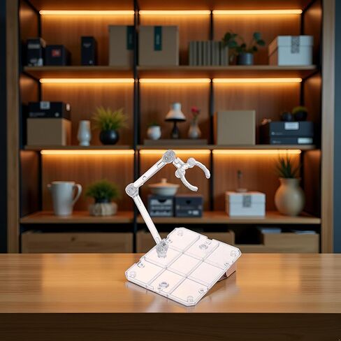 Transparent Action Figure Stand, Doll Model Display Holder Base Doll Support Stand Compatible with HG RG SD SHF Gundam 1/144 Toy, Collectible Display and Storage, Martial Arts Weapon Stands in Kuwait