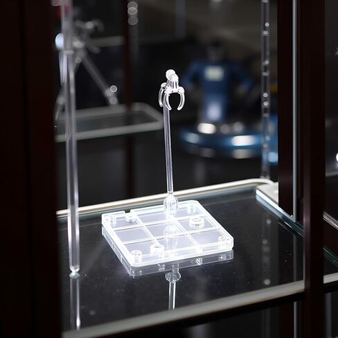 Transparent Action Figure Stand, Doll Model Display Holder Base Doll Support Stand Compatible with HG RG SD SHF Gundam 1/144 Toy, Collectible Display and Storage, Martial Arts Weapon Stands in Kuwait