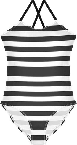 Pfrewn Girls One Piece Swimsuit Quick Dry Beach Bathing Suit Beachwear 3-10 Years in Kuwait