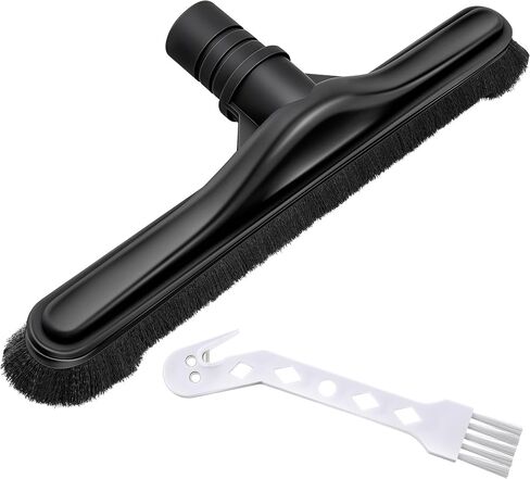 فرشاة أرضية مفرغة متوافقة مع مكانس الظهر Proteam E-Z Glide، متوافقة مع Hoover C2401، أداة أرضية متعددة الأسطح مقاس 14 بوصة مع أداة تنظيف (أسود، فرشاة نايلون احترافية) in Kuwait