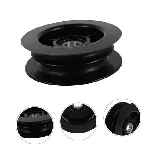 Homoyoyo 2pcs Double Groove Pulley with Bearings for Forklift, Nylon and Metal Guide Roller Minimizing Friction, Fit for 3 Ton Models in Demanding Industrial Settings in Kuwait