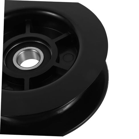 2pcs Forklift Pulley Roller with Double Groove Bearings, 3 Ton Nylon Guide Wheel for Hydraulic Line, Industrial Forklift Mast Idler Pulley Replacement for Material Handling in Kuwait