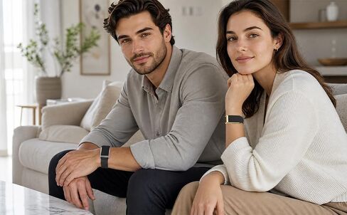 أساور معصم HydroKnit لـ WHOOP 5.0، أشرطة بديلة مقاومة للماء وقابلة للتعديل مع ملحقات معدنية، عبوتان (1x ذهبي و1x أسود معدني) (أسود، ذهبي/أسود معدني MG) in Kuwait
