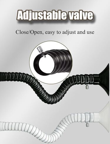 Industrial Fume Extractor Hose & 360° Flexible Fume Extraction Arm - Duct Hose for Soldering, Welding & Workshop Dust Collection in Kuwait