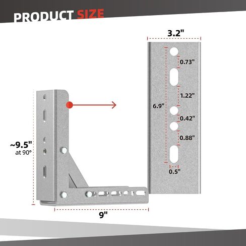 Awning Roof Mount Bracket for Retractable Awnings, Adjustable Angle Heavy Duty Universal Awning Bracket for House Awning Roof (1 Pack) in Kuwait
