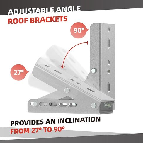 Awning Roof Mount Bracket for Retractable Awnings, Adjustable Angle Heavy Duty Universal Awning Bracket for House Awning Roof (1 Pack) in Kuwait