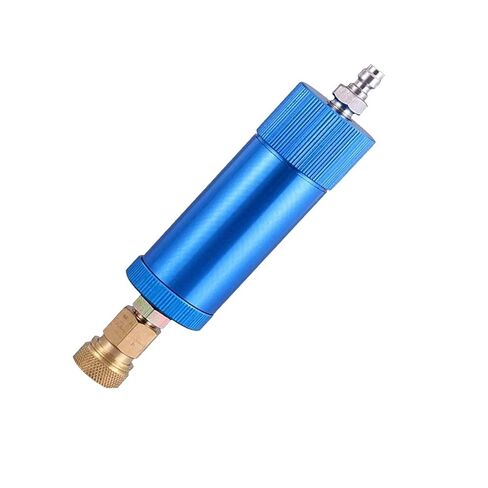 Air Filter Oil-Water Separator Portable Single Cylinder PCP Pump Hand Pump Air Compressor Quick Connector(Blue) in Kuwait