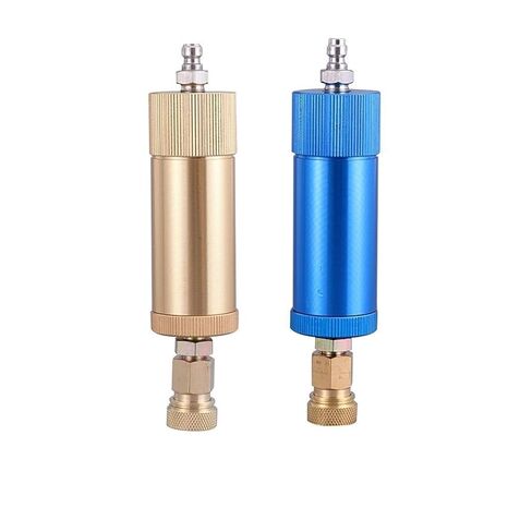 Air Filter Oil-Water Separator Portable Single Cylinder PCP Pump Hand Pump Air Compressor Quick Connector(Blue) in Kuwait