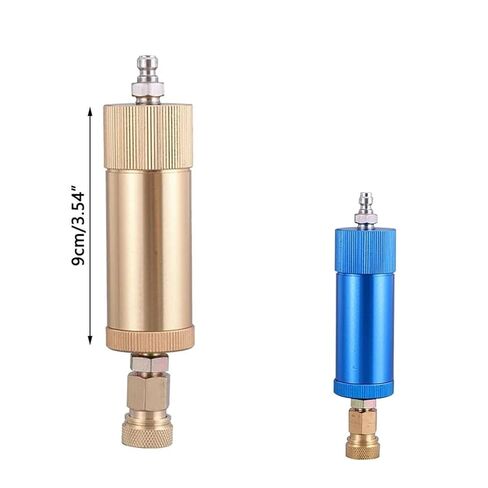 Air Filter Oil-Water Separator Portable Single Cylinder PCP Pump Hand Pump Air Compressor Quick Connector(Blue) in Kuwait