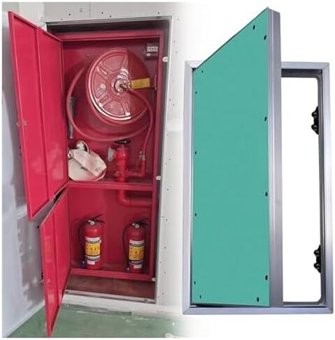 Fire Rated Access Door for Attic, Basement & Wall Inspection - Paintable Aluminum Hatch Cover for Electric, Heating, Plumbing Access (22" x 30") in Kuwait