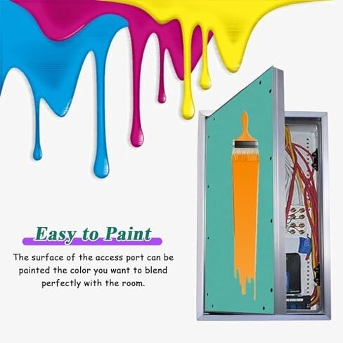 Fire Rated Access Door for Attic, Basement & Wall Inspection - Paintable Aluminum Hatch Cover for Electric, Heating, Plumbing Access (22" x 30") in Kuwait