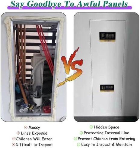 Fire Rated Access Door for Attic, Basement & Wall Inspection - Paintable Aluminum Hatch Cover for Electric, Heating, Plumbing Access (22" x 30") in Kuwait