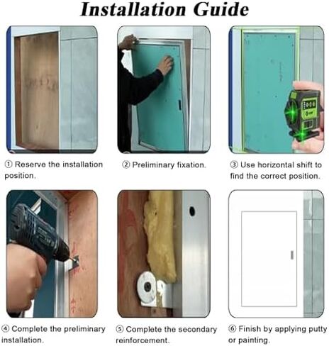 Fire Rated Access Door for Attic, Basement & Wall Inspection - Paintable Aluminum Hatch Cover for Electric, Heating, Plumbing Access (22" x 30") in Kuwait