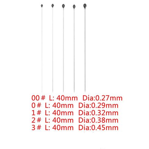 100Pcs Stainless Steel Specimen Needles, 40mm Dissection Pins Set 0.27-0.45mm with Plastic Box for Lab Entomology Collection(40 * 0.27mm) in Kuwait