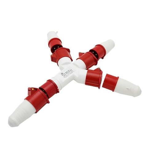 Waterproof Industrial Plug and Socket 4-core 16A 380V Three-Phase Four-Wire one-Band Three-Way Multi-Function Four-Pole(1014 Set) in Saudi Arabia