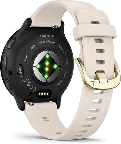 سوار سيليكون 22 مم متوافق مع Venu 4 45 مم/Venu 3/Venu 2، حزام بديل رياضي ناعم مقاوم للماء لـ Vivoactive 4/Forerunner 265/255/745 للرجال والنساء in Kuwait