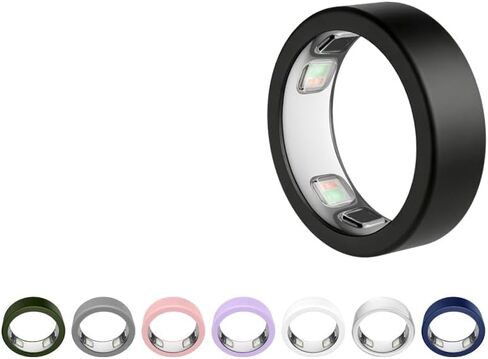 غطاء واقٍ للحلقة الذكية Oura Ring 5، حافظة مستطيلة من السيليكون الناعم مضادة للانزلاق لممارسة التمارين الرياضية في صالة الألعاب الرياضية، مقاومة للبقع والغبار، شفاف S7-8 in Kuwait