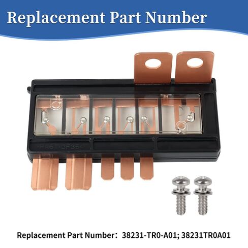 38231-TR0-A01 كتلة متعددة الصمامات، متوافقة مع Hon da Civic 2012 2013 2014 2015 ILX Hybrid، 32A Multi Block Fuse 6 Circuit مع 2 براغي استبدال 38231TBAA01 in Kuwait