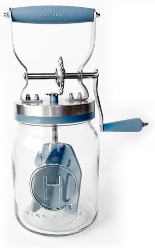 Henning Lee Manual Glass Butter Churner with Jar, 32 ounce in Kuwait