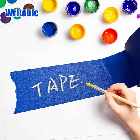 شريط رسام عريض 4 بوصة × 55 ياردة، شريط لاصق أزرق عريض للغاية للقطع بالليزر، والطباعة ثلاثية الأبعاد، والطلاء، يتم إزالته بشكل نظيف دون أي بقايا in Kuwait