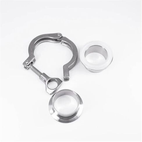 0.5 "1.5" 2 "3" 4 "5" 6 "8" 10 "ثلاثي المشبك مجموعة SUS 316L الفولاذ الجمعية لحام الطويق تركيب الأنابيب (SUS316L PTFE، 22 مم K34) in Kuwait