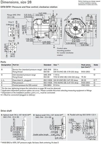 Axial Piston Variable Pump A10VO28DFR1/31R-PSC62K68 Hydraulic in Kuwait