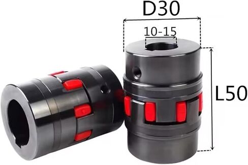 الألومنيوم جامدة لقط اقتران XL0 D30L50 10 مللي متر - 25 مللي متر نجمة اقتران Quincunx مخلب مرن 45 جولة الصلب XL عزم دوران كبير (14-15 مللي متر) in Kuwait