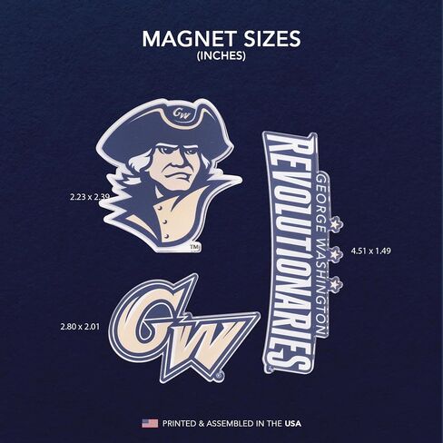 Desert Cactus George Washington University Acrylic Magnet 3 Pack GWU Colonials Decorative Design Officially Licensed (Magnet Set A) in Kuwait