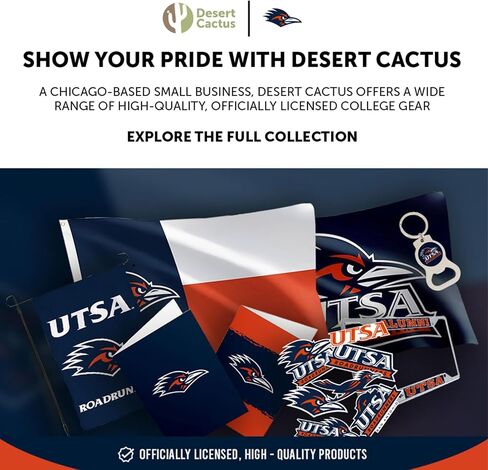 مغناطيس أكريليك من جامعة صبار الصحراء في سان أنطونيو، 3 عبوات من تصميم UTSA Roadrunners الزخرفي مرخص رسميًا (مجموعة المغناطيس A) in Kuwait