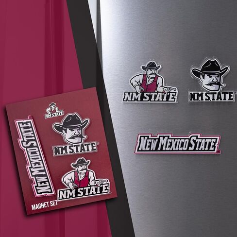 Desert Cactus New Mexico State University Acrylic Magnet 3 Pack NMSU Aggies Decorative Design Officially Licensed (Magnet Set A) in Kuwait