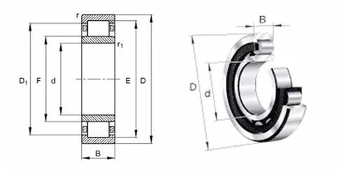1 قطعة NU1011EM NU1011 32111 H 55x90x18 محامل أسطوانية واحدة تشكيله قفص نحاسي in Kuwait