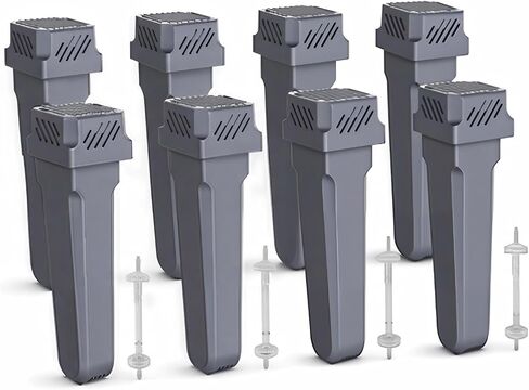 8-Pack Replacement Activated Carbon Filter Elements and Directional Check Valves, Universal Pipeline Supply Kit in Kuwait