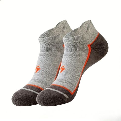 1pcs Ankle Socks Men Running Socks Athletic Socks Thin Breathable Mesh Summer Cotton Moisture Wicking Low Cut Short Sports Socks with Heel Tab for Outdoor Gym, One Size Gray in Kuwait
