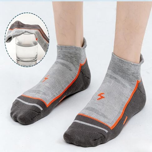1pcs Ankle Socks Men Running Socks Athletic Socks Thin Breathable Mesh Summer Cotton Moisture Wicking Low Cut Short Sports Socks with Heel Tab for Outdoor Gym, One Size Gray in Kuwait