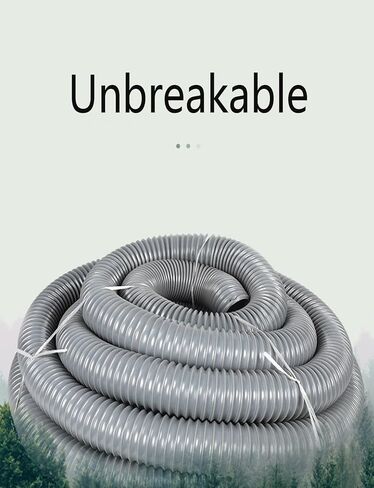 خرطوم مجاري الهواء الرمادي PVC المرن - معزز بأسلاك فولاذية للتهوية وأعمال النجارة والفراغ الصناعي (90 مم/3.5 بوصة) in Kuwait