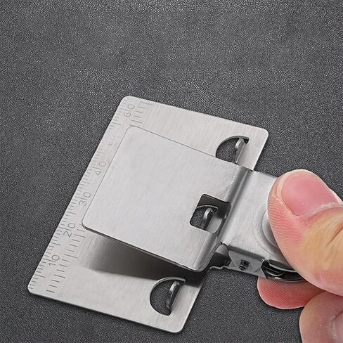 Metal Tape Measure Clip Holder Precision Marking Guide Woodworking Layout Tool Ruler Positioning Clamp Drawing Scribing Measuring Accessory in Kuwait