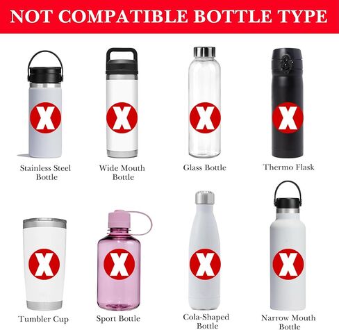 حامل زجاجة مياه للاستعمال مرة واحدة من Linkidea مع حزام متوافق مع Smartwater 16.9/20 أونصة، حامل غطاء مياه معزول من بلاستيك النيوبرين مع مشبك لحقيبة الظهر (وردي) in Kuwait