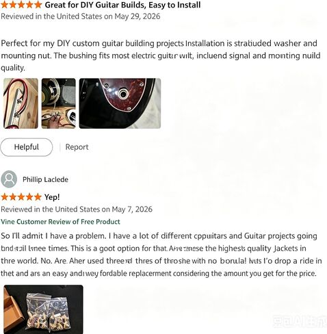 12 Pack Guitar Jack, 1/4" Mono Guitar Output Jack for Optimal Signal, Tone & Lowest Possible Noise for Electronic Guitar,Bass, Amp,Panel Mount, Audio Etc Replacement Input and Output Jack Plate in Kuwait
