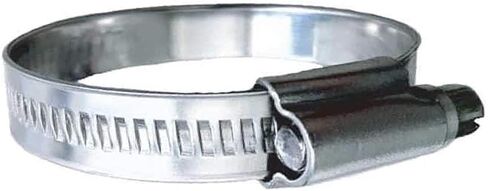 316 SS Non-Perforated Worm Gear Hose Clamp - 15/32" Band - (1-1/16" – 1-1/2") Clamping Range - 10-Pack - SAE Size 16 in Kuwait