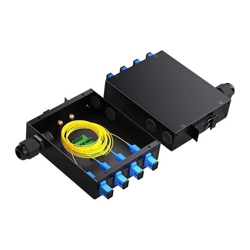 DIN Rail Fiber Box 4 Port Core-Dust-Proof and Stable Connection for Data Center with SC/FC/LC/ST Adaptors(HN-GXH-4CD) in Saudi Arabia
