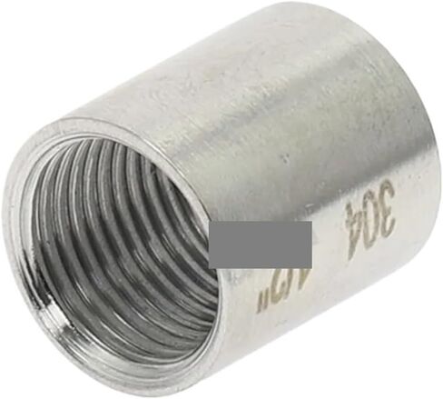 SS 304 Stainless Steel Water Pipe Fitting 1/8" 1/4" 3/8" 1/2" 3/4" 1" 1-1/4" 1-1/2" 2" Straight Female Threaded Pipe Fitting(DN32) in Kuwait